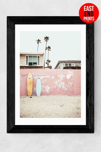 East End Prints Pink At the Beach Print by Sisi and Seb (T77154) | £47 - £132