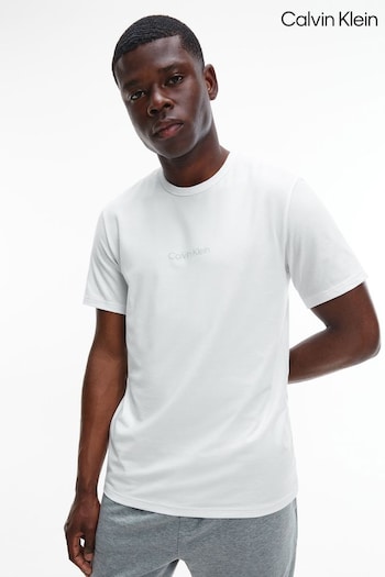 Calvin Klein White Structure Lounge T-Shirt (T77492) | £38