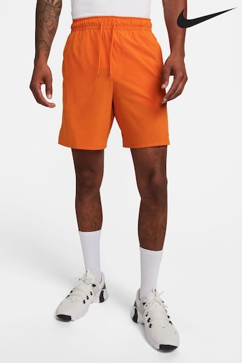 Nike Orange Dri-FIT Unlimited 7 Unlined Versatile embroidered Shorts (T77519) | £50