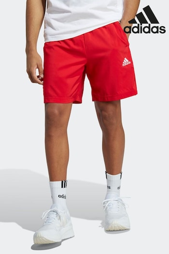 adidas Red Sportswear Aeroready Essentials Chelsea 3-Stripes Shorts Ryan (T77584) | £23