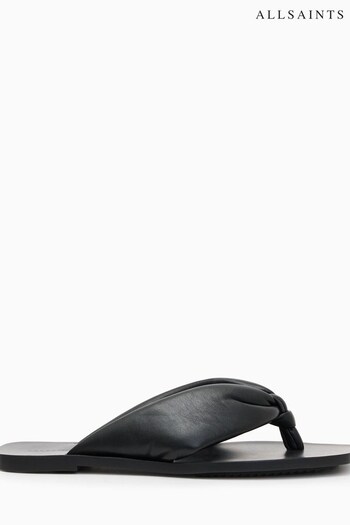 AllSaints Black Loop Sandals (T77606) | £149