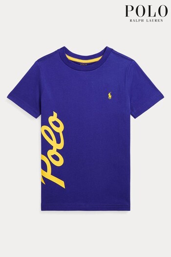 Polo Ralph Lauren Boys Green Polo Graphic T-Shirt (T77782) | £45 - £49