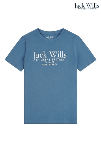 Jack Wills Blue Script T-Shirt (T77836) | £18 - £24