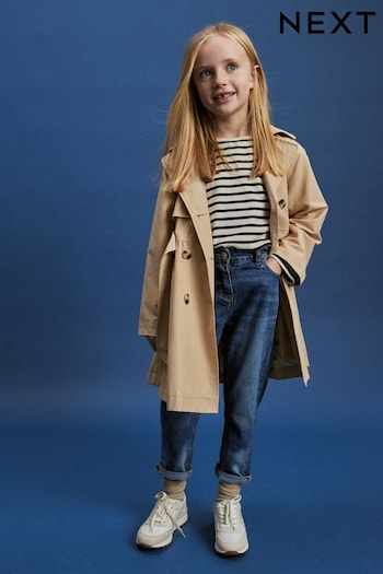 Stone Shower Resistant Trench Coat (3-16yrs) (T78024) | £30 - £40