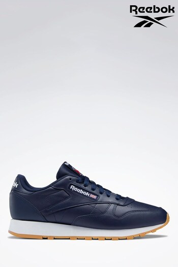Reebok Blue Classic Leather Trainers (T78082) | £70