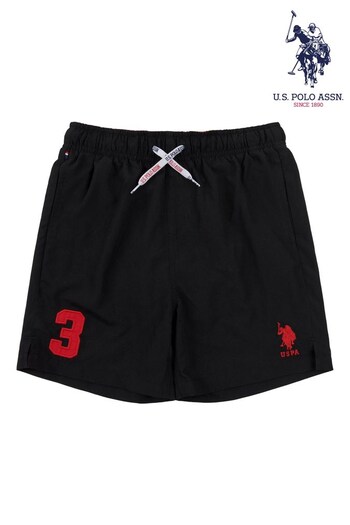 U.S. Polo office-accessories Assn Black Player 3 Swim Shorts (T78348) | £23 - £30
