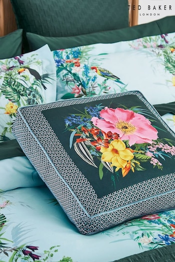 Ted Baker Green Elevations Cotton Sateen Cushion (T78479) | £60