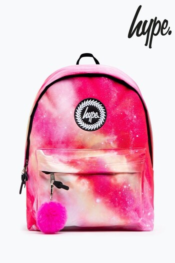 Hype Unisex Pink Galactics Crest Backpack (T78521) | £25