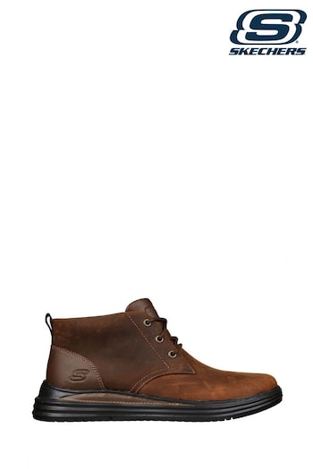 Skechers Brown Proven Mens Boots (T78904) | £79