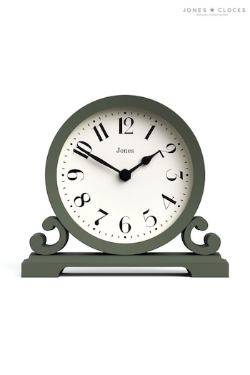 Jones Clocks Green Classic Green Mantel Clock with Arabic Dial (T79090) | £25