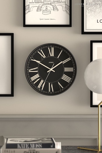 Jones Clocks Grey Grey Penny Clock (T79111) | £30