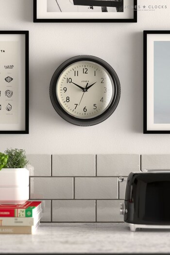 Jones Clocks Black Ketchup Kitchen Clock (T79113) | £25