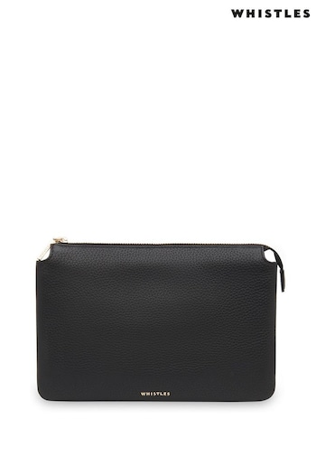 Whistles Gold Elita Double Pouch Clutch (T79313) | £75