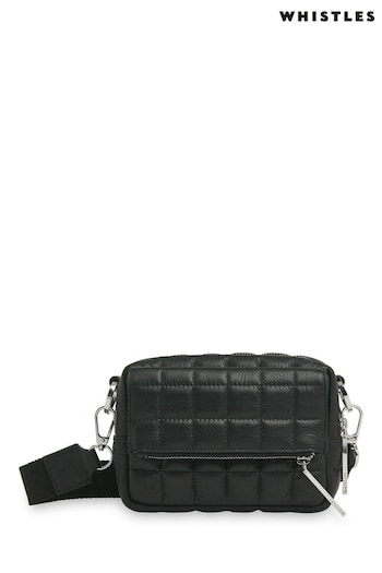 Whistles Black Quilted Bibi Cross-Body Bag (T79319) | £139