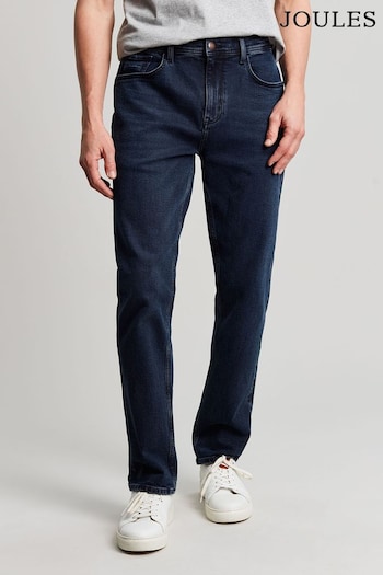 Joules Oakham Ink Wash Denim Slim Fit Five Pocket Denim slogan-print Jeans (T79710) | £49.95