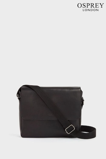 OSPREY LONDON Carter Saddle Leather Large Messenger Bag (T79901) | £285