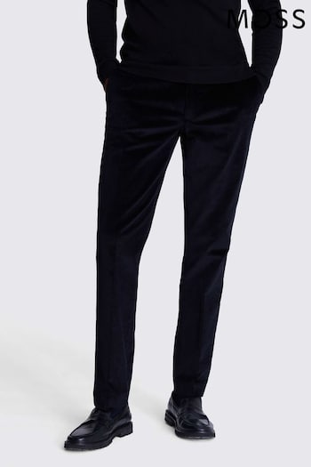 MOSS Slim Fit Ink Corduroy Suit: Trousers (T79965) | £80