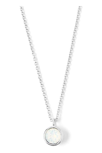 Orelia London White Opal Necklace Made With Swarovski® Crystals (T81047) | £25