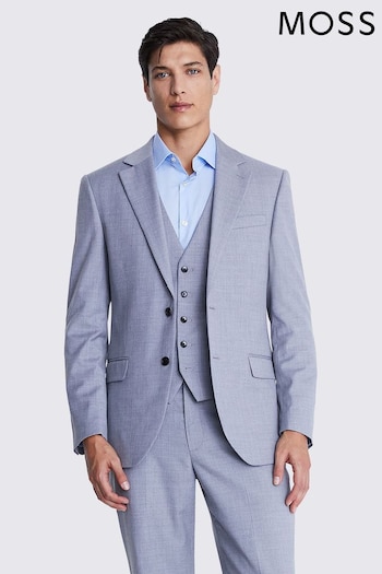 MOSS Regular Fit Grey Stretch Suit (T81131) | £129