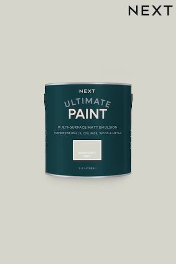 Warm Light Grey Atelier-lumieresShops Ultimate® Multi-Surface 2.5Lt Paint (T82890) | £38