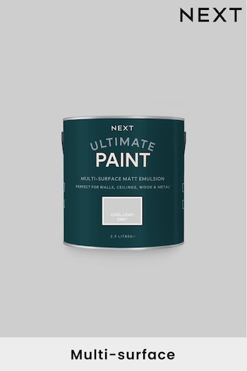 Cool Light Grey Atelier-lumieresShops Ultimate® Multi-Surface 2.5Lt Paint (T82891) | £38