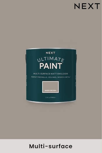 Warm Brown Atelier-lumieresShops Ultimate® Multi-Surface 2.5Lt Paint (T82909) | £38