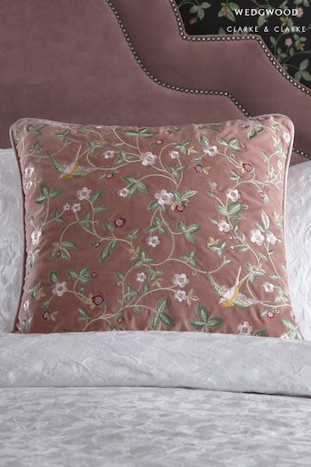 Wedgwood Pink Wild Strawberry Cushion (T83063) | £90