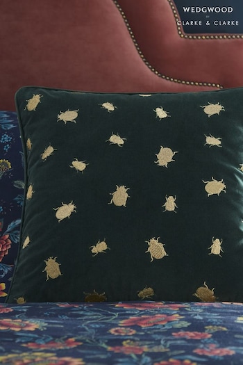 Wedgewood Green Firefly Cushion (T83066) | £75