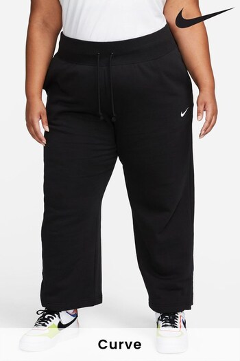 Nike Black Curve Fleece Wide Leg Joggers (T83644) | £55