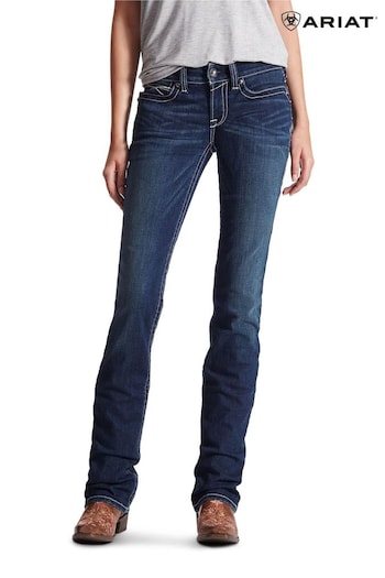 Ariat Blue R.E.A.L Straight Icon Jeans (T84314) | £90
