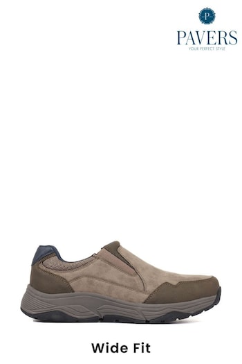Pavers Wide Fit Slip-On Shoes (T84691) | £40