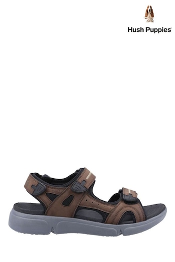 Hush Puppies Brown Castro Sandals ankle (T84825) | £50
