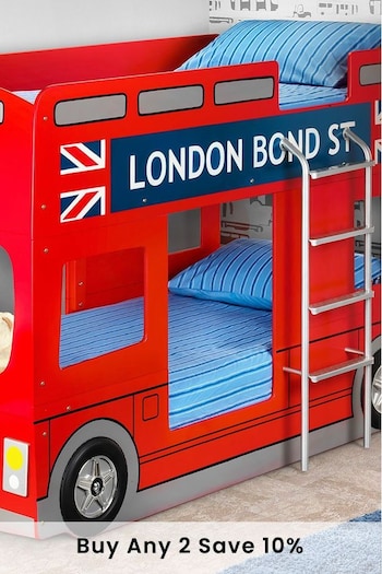 Julian Bowen Red London Bus Bunk Bed (T85287) | £640