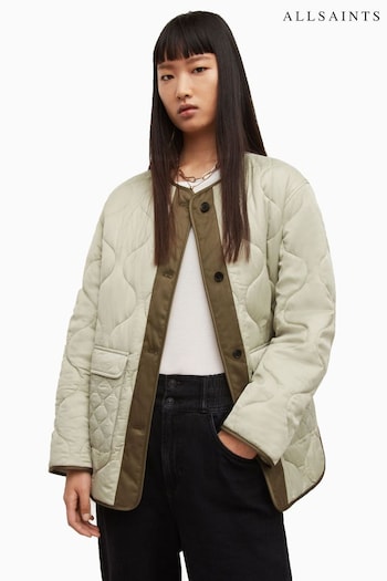 AllSaints Cream Foxi Liner Jacket (T85346) | £199