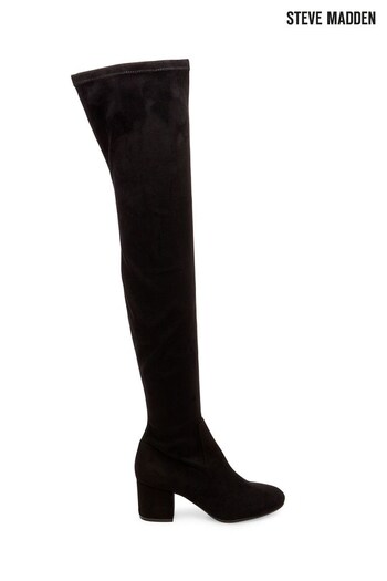 Steve Madden Isaac Black Boots fuerte (T85429) | £120