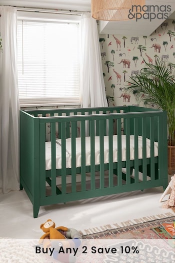 Mamas & Papas Green Melfi Melfi Cot Bed (T85535) | £460