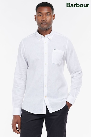 Barbour® White Nelson Tailored Shirt (T85810) | £65