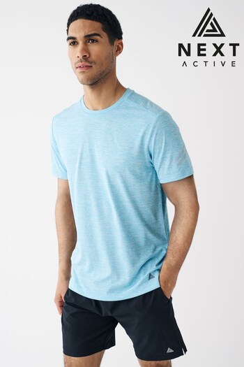 Light Blue Short Sleeve Tee Active Gym & Training T-Shirt (T85858) | £8
