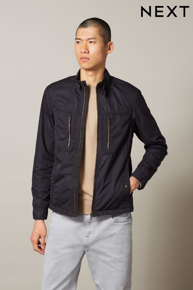 Black Shower Resistant Utility Shacket (T86054) | £60