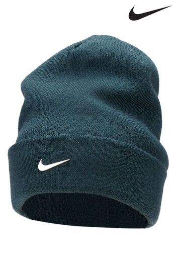 Nike Green Peak Standard Cuff Metal Swoosh Beanie (T86638) | £25