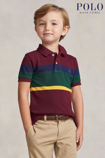 Polo Ralph Lauren Boys Multi Colourblock Logo Polo Shirt (T86857) | £79 - £89