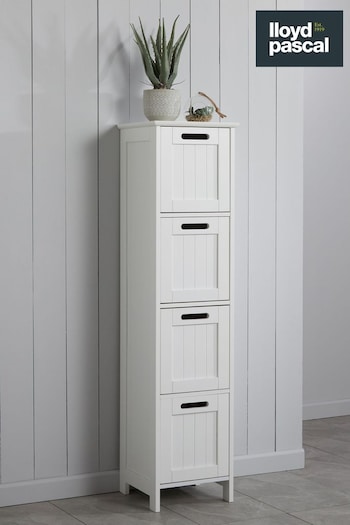 Lloyd Pascal White Colonial White 4 Drawer Cabinet (T86974) | £115