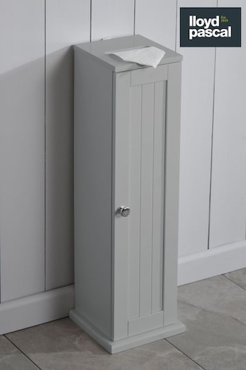 Lloyd Pascal Grey Colonial Toilet Roll Storage Cabinet (T86975) | £40