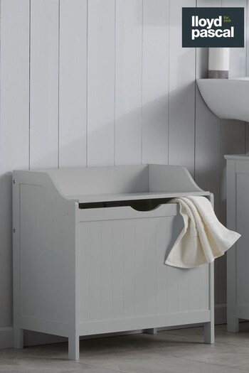 Lloyd Pascal Grey Colonial Grey Laundry Hamper (T86977) | £75