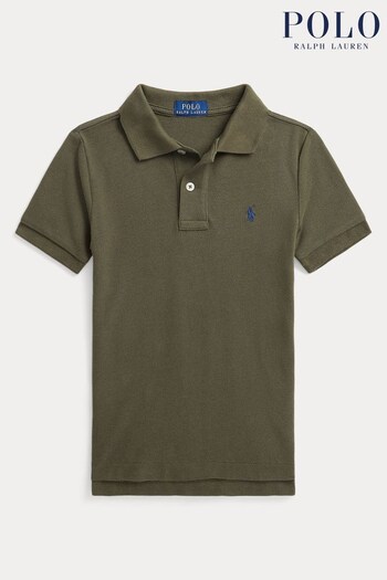 Polo Ralph Lauren Boys Green Logo Masculina Polo Shirt (T87267) | £65 - £75