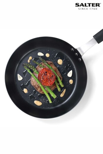 Salter Black Carbon Steel Pan For Life Frying Pan 20cm (T87666) | £17