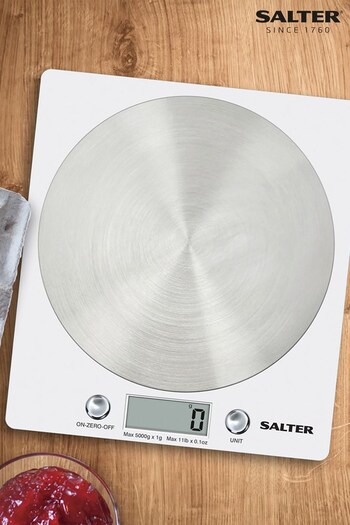 Salter White Disc Digital Kitchen Scales (T87686) | £16