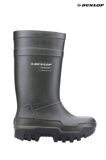 Dunlop Green Purofort Thermo+ Full Safety Wellies (T87717) | £140