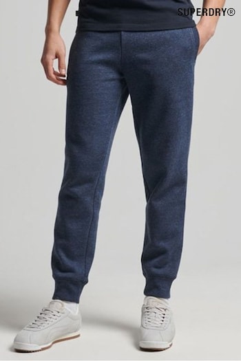 Superdry Dark Blue Organic Cotton Vintage Logo Embroidered Joggers (T88192) | £50