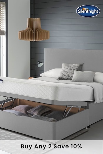 Silentnight Grey Miracoil Memory Ottoman Divan Bed Set (T88336) | £825 - £995